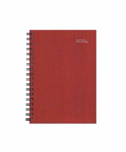 Ημερολόγιο Ημερήσιο 2024 VERY SIMPLE Σπιράλ Κόκκινο 12x17cm